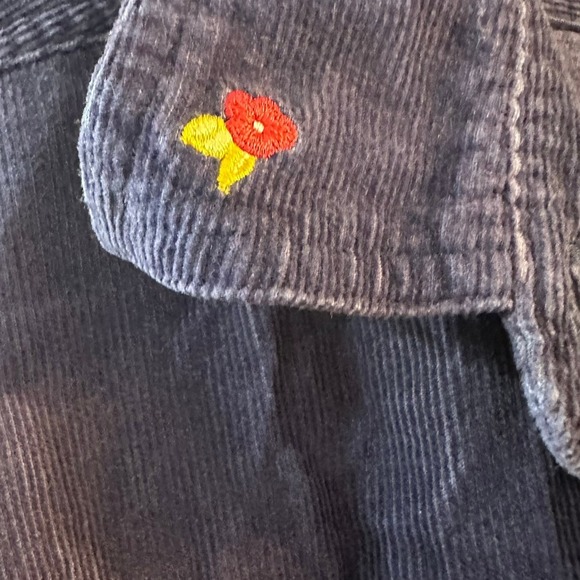 Vintage Disney Corduroy Button Up Shirt Embroidered Mickey Minnie Mouse Navy XL - Picture 5 of 11